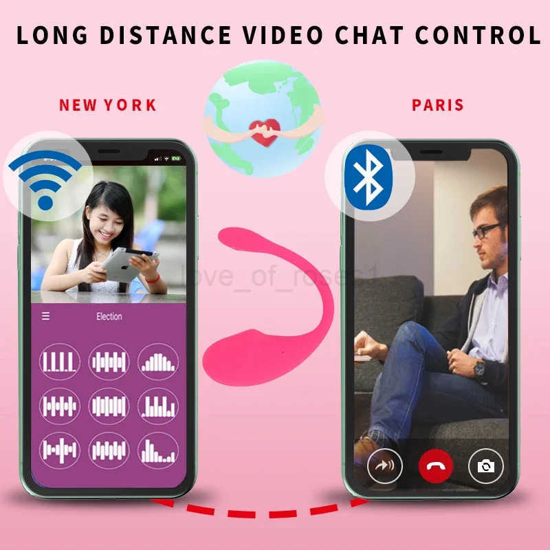 Wearable Dildo APP Vibrator for Women Remote Control Bluetooth Vibrator Sex Toy Smartphone Long Distance Remote Control 18 Z250731