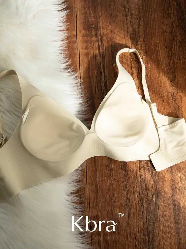 MOYISU Lingerie Womens Summer Traceless Small Bra Pull Together No Underwire Jelly Bar Soft Support Tuck Back Bra Cover Z250730