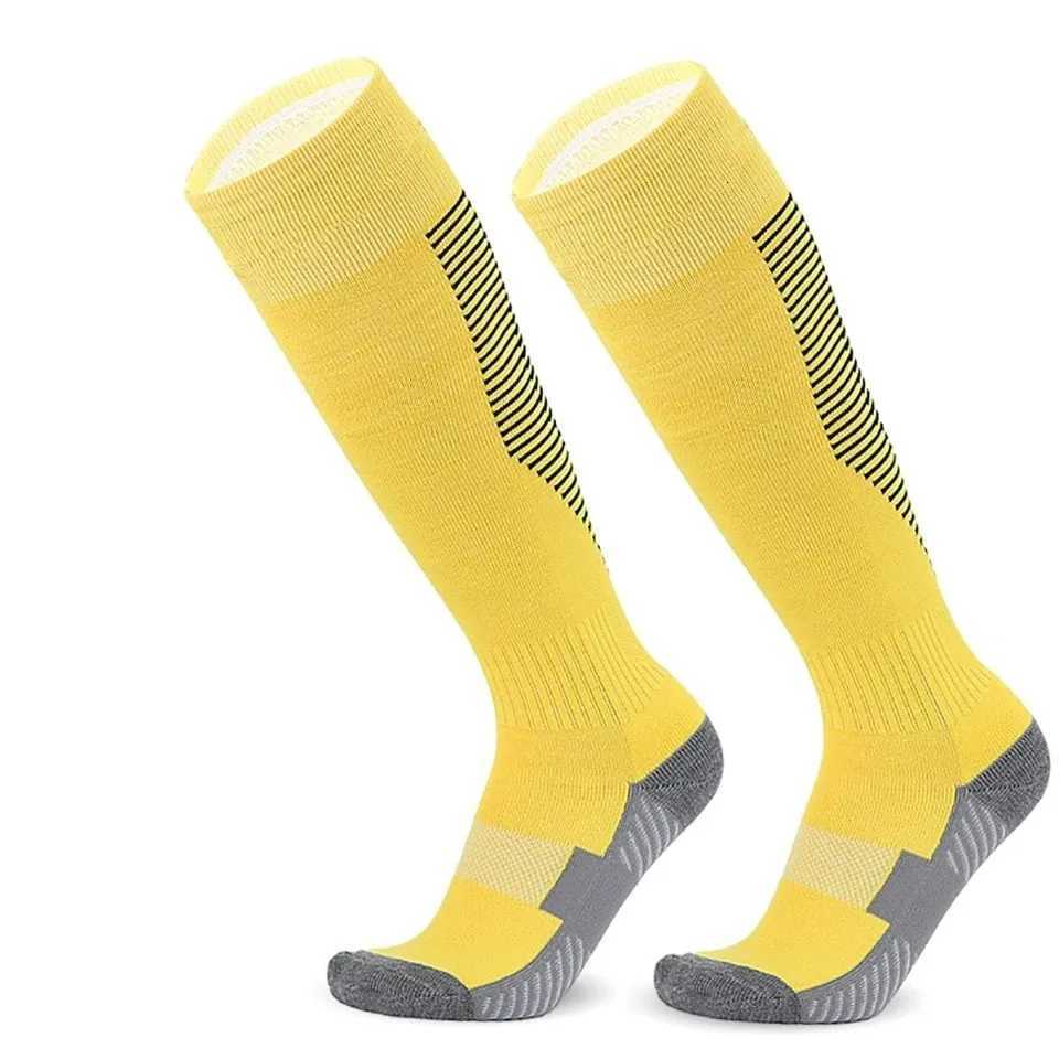 Towel Bottom Childrens Football Socks Adult Over Knee Non Slip Kids Soccer Long Tube Striped Sports Basketball Socks Z250731
