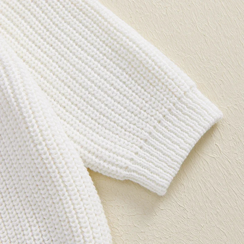 -08-02 Lioraitiin 0-3Y Baby Boy Girl Knit Sweater Letter Embroidery Crew Neck Long Sleeve Pullover Tops for Fall Winter 250731