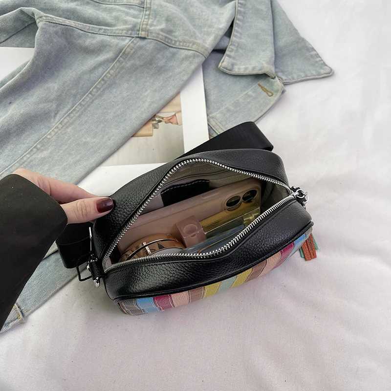 High Quality Cowhide Shoulder Bag for Women Messenger Bags Ladies Genuine Leather Handbag Purse Female Casual Crossbody Bag Y250730