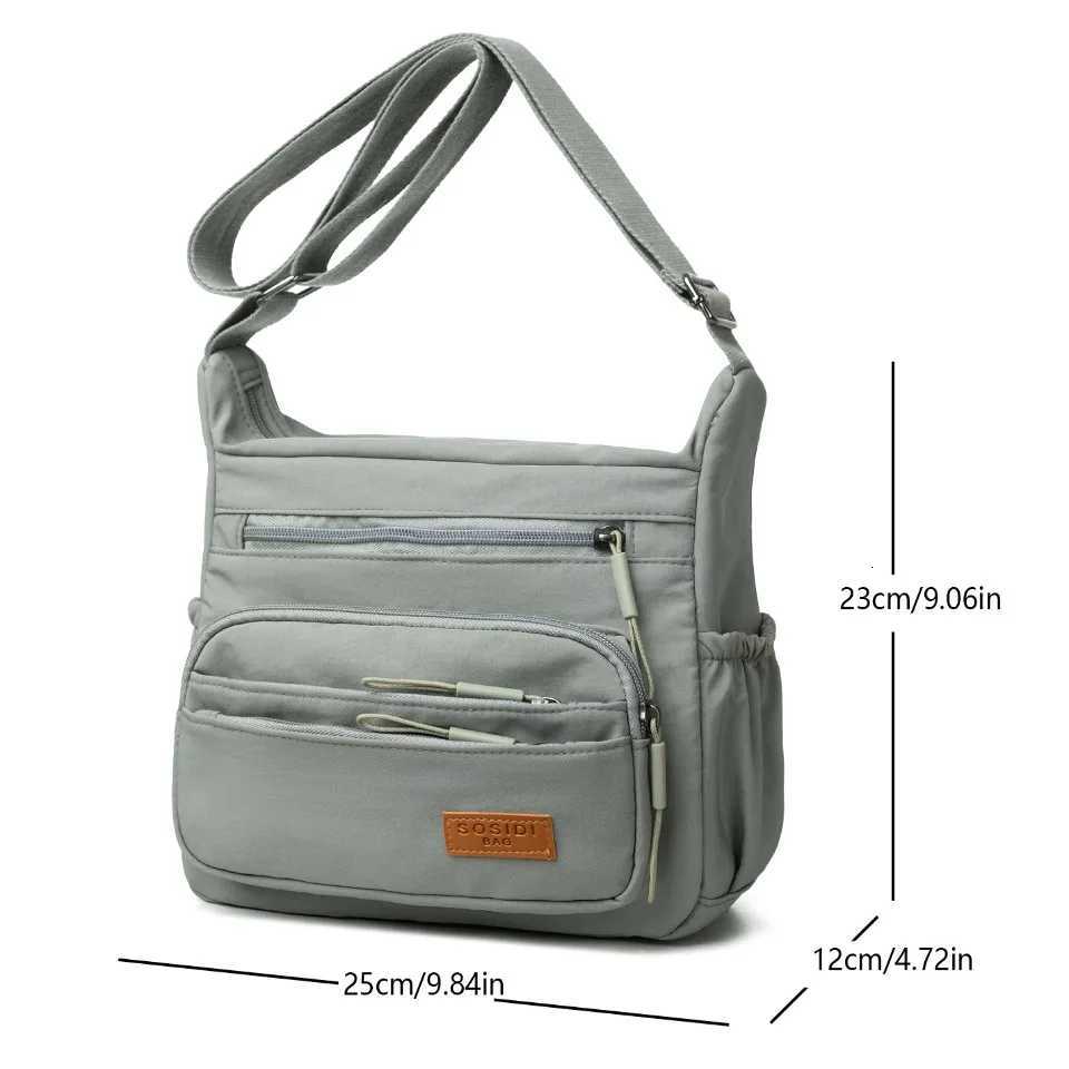 Multiple Pockets Nylon Purses And Handbags Women Shoulder Bag Luxury Handbags Women Bags Designer Crossbody Bags for Women 2025 G250729