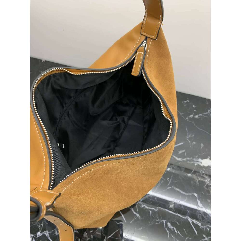 2023 Vintage Suede Underarm For Daily Commuting Ladies Large Capacity Genuine Leather Tote Women's Shoulder Bag 250731