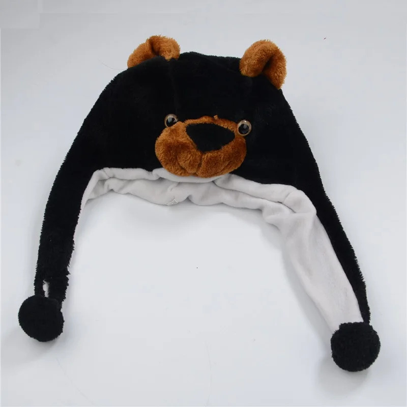 Bear Pig Cattle Sheep Dog Plush Hat Cartoon Animal Caps 250724