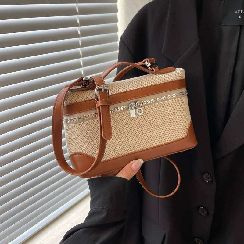 Fashion Box Women Handbags Designer Thick Canvas Shoulder Crossbody Bags Casual Spring and summer Small Purses 2025 bolso mujerluxury bag tote bag