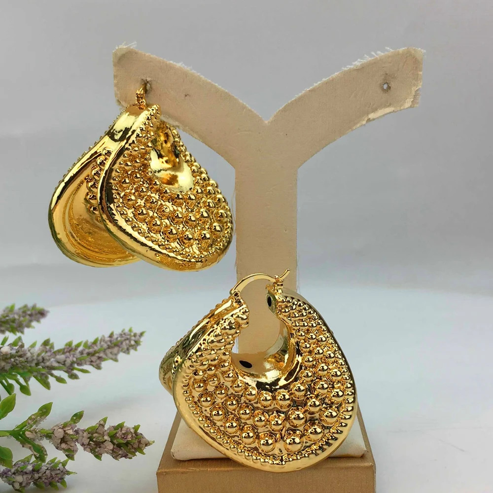 Big Bold Earrings Huge Earrings Brazilian Jewelry for Women Party Gift FHK19059 250730