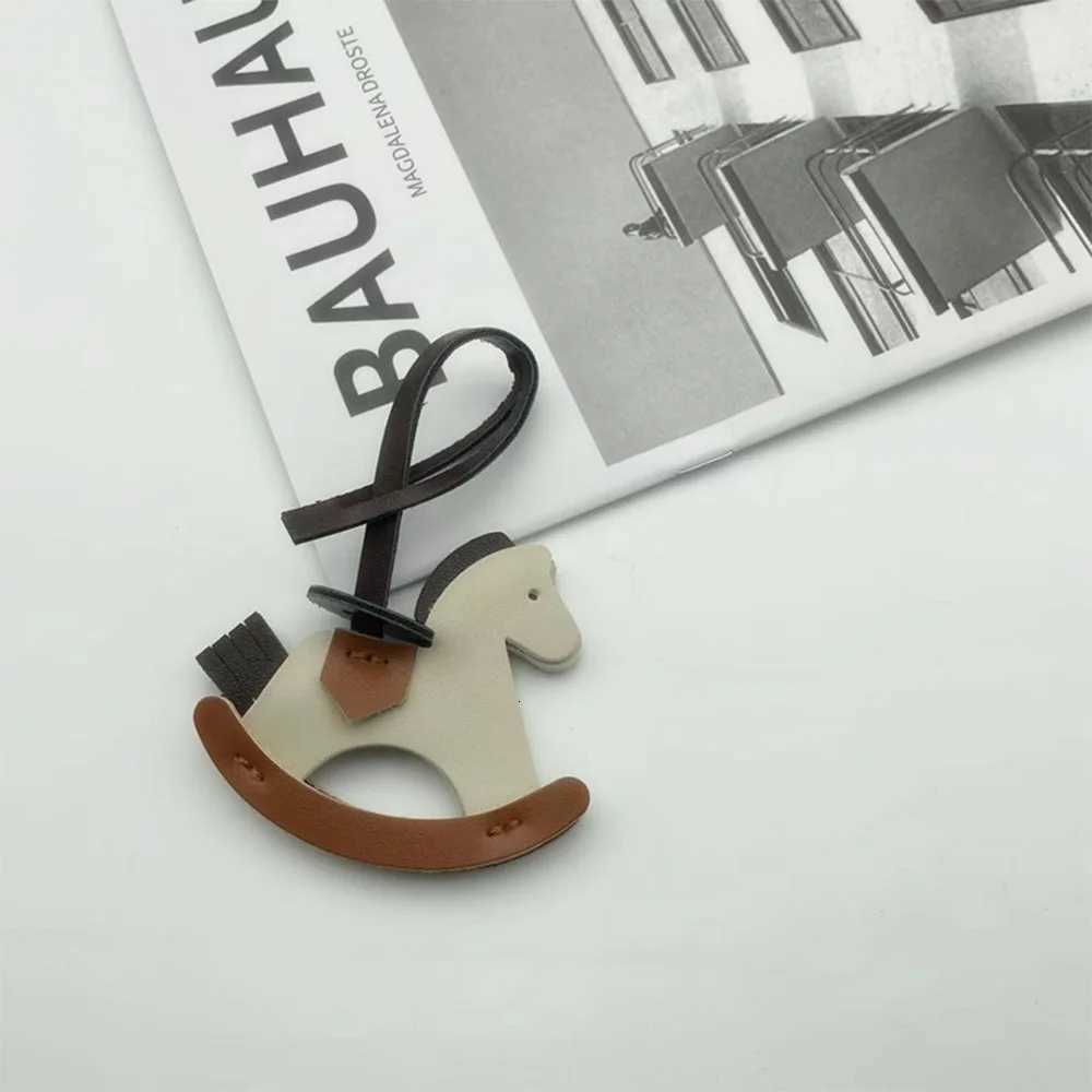 1Pc Cute PU Cartoon Pony Bag Charm Animal Keychain for Women Teen Girls Fashion Accessories DIY Gift for College Students Y250731