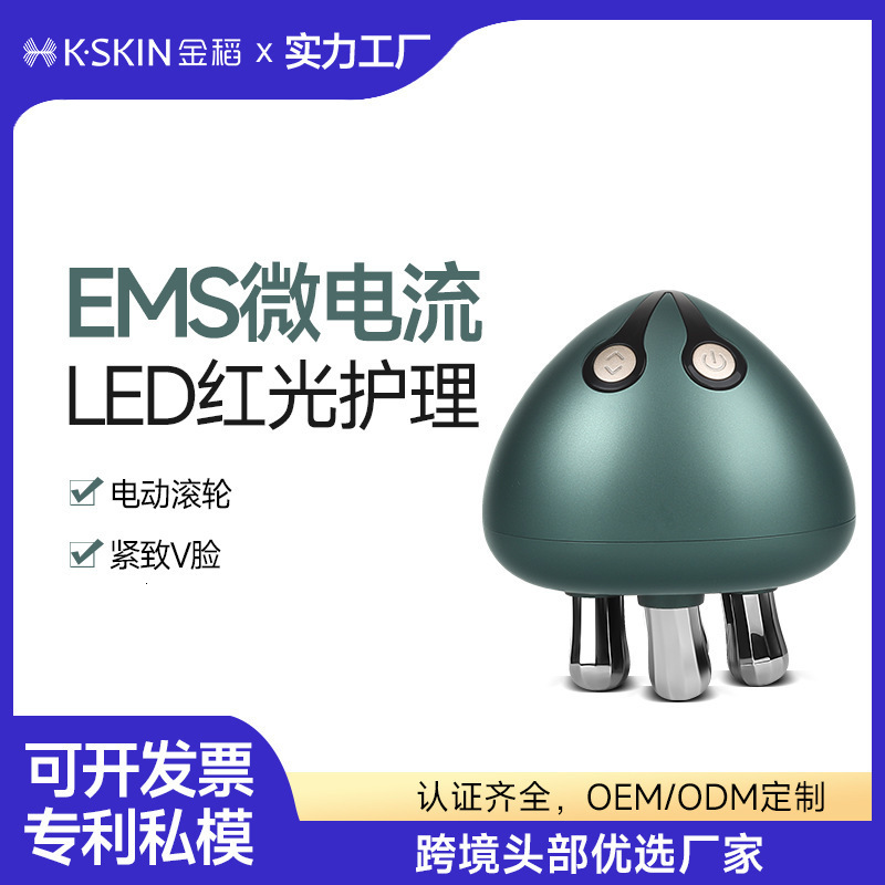 Face Care Devices EMS Rechargeable Roller Face Lift Massager Micro Current Tighten Face Wrinkle Removal Home Use MultiFunctional Beauty Devices 230308