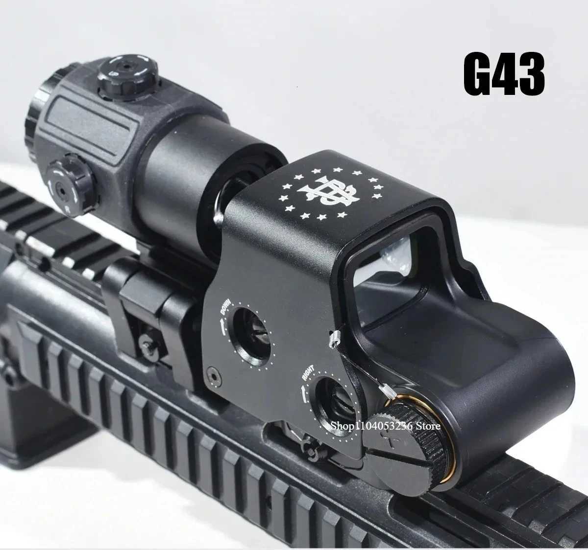 E*T*CH New 558 DC* Holographic Red Green Dot Sight Hunting Airsoft W G33/G43/G45 3X 5X Magnifier Fits 20mm Rail Mounts QD Lever R250730