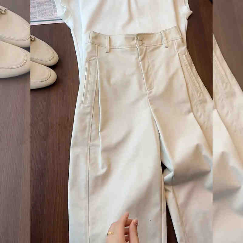 Highly Rated Nine Points Casual Breathable High Waist Slimming Balloon Scimitar Pants for Women 2025 Spring Summer New Style