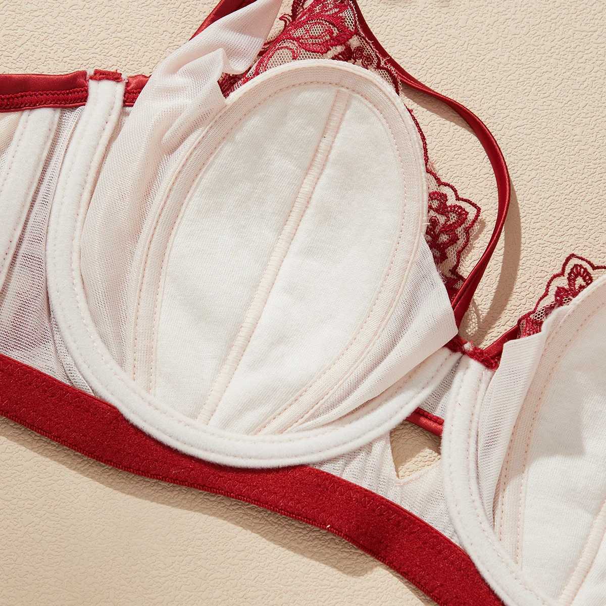 Sexy Hot Bra for Women Fashion Embroidery LaceBreast Collection Anti Sagging Bra Summer Unlined Bra Womens Underwear FW6043 Z250730