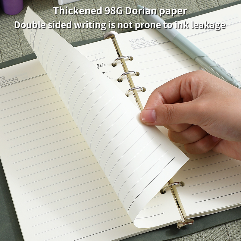 A5 B5 Magnetic Closure Retro Color Lined Planner Notebook Softcover Business Notepad with Magnetic Buckle