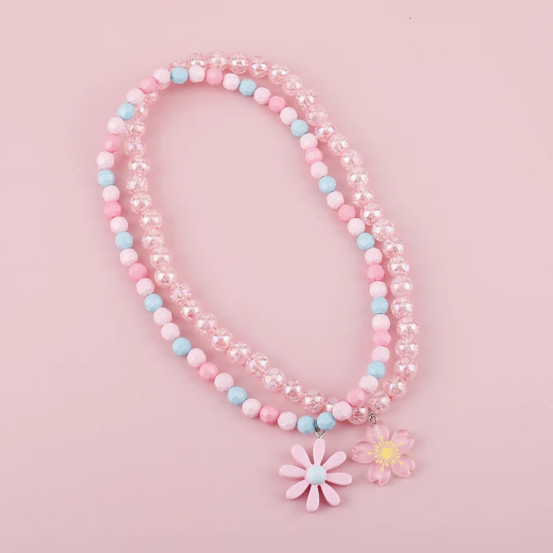 Makersland Kids Necklaces for Girls Ice Cream Pendant Beaded Resin Necklace Candy Color Cartoon Cute Jewelry Christmas Presents 250729