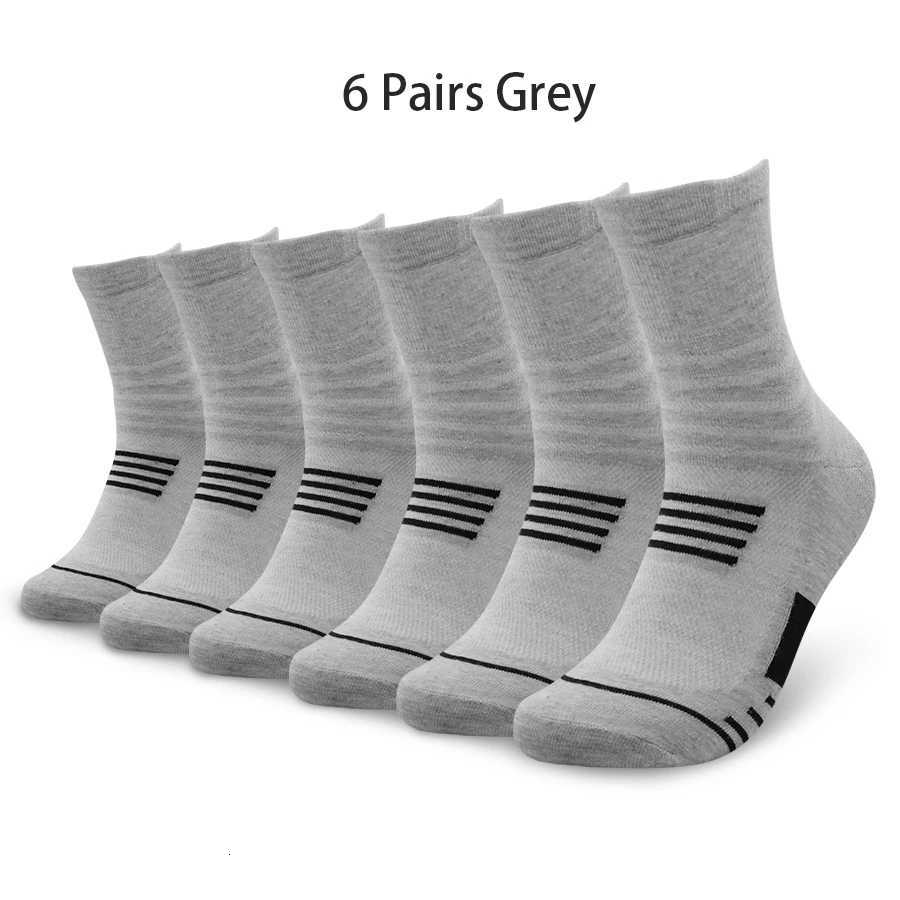 6 Pairs Men Basketball Socks Sports Socks Casual Soft Running Summer Sweat Absorbing Breathable Male Socks Z250731