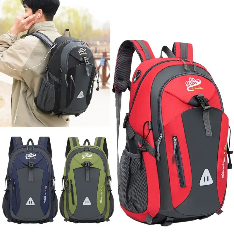 Travel Backpack Mens and Womens Outdoor Mountaineering Bag Large Capacity Waterproof Sports Camping Hiking Luggage Storage 250729