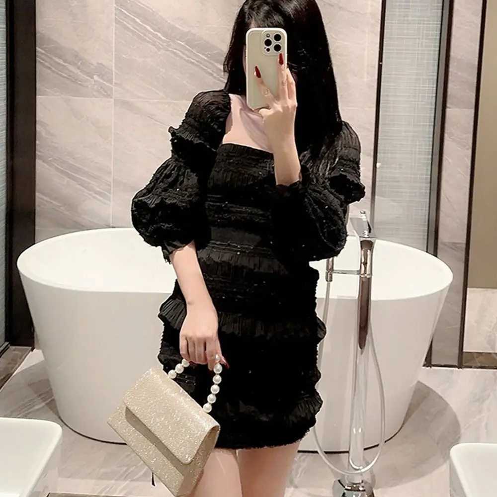 Pearl Chain Shoulder Bags Purse Gold Bright Silk Evening Bag Women Elegant Fashion Banquet Clutch Female Handbag Y250730