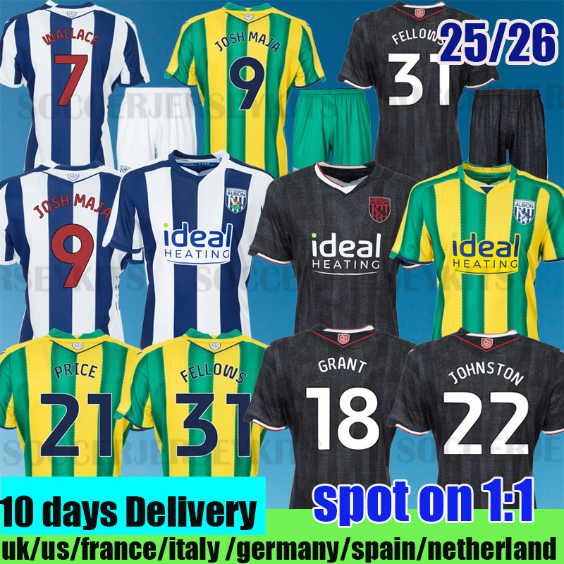 2025 West 125TH Bromwich 25 26 SOCCER JERSEYS west brom 25 26 JOSH west bromwich football shirt 18 MOWATT JOHNSTON kids jersey football shirts wba kit 25 26