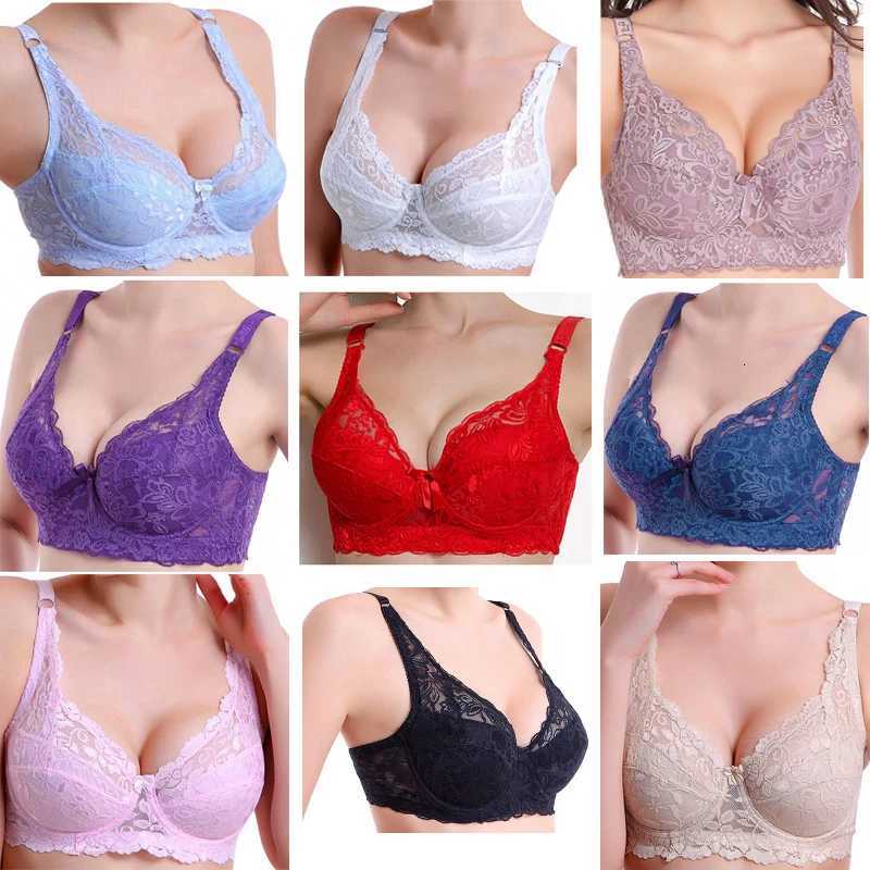 Hot Summer Sexy Lace Push Up Bra 34 36 38 40 42 44 46 B C D Young Bra Underwear Cotton Large Breast Bra Intimates C3306 Z250730