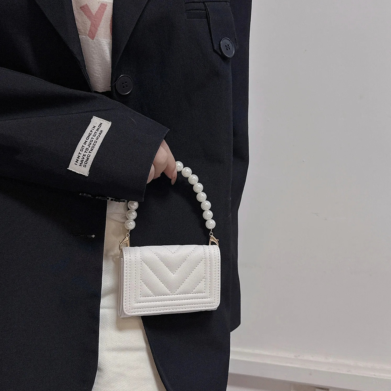 Pebbled V Quilt Card Case Small Wallet ClipPU Mini Handbag Square Luxury Bag WomeMini Credit Purse Holders 250731