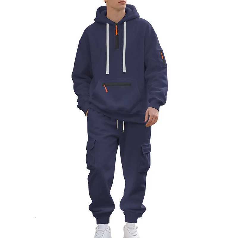 2-Piece Mens Tracksuits Long Sleeve Athletic Full Zip Sweatsuits Jogging Suit Set Casual Outdoor Streetwear Sport Tracksuit Set XJ250731