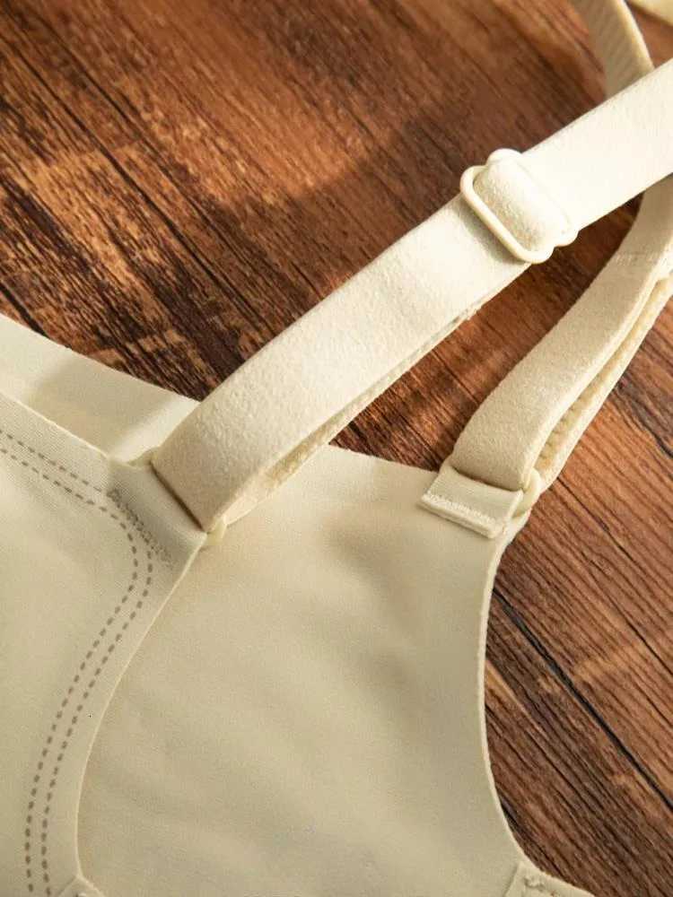 MOYISU Lingerie Womens Summer Traceless Small Bra Pull Together No Underwire Jelly Bar Soft Support Tuck Back Bra Cover Z250730