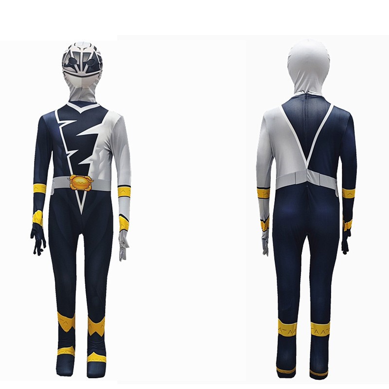 Children's Dragon Knight one-piece tight cosplay costume, multi-color team style hero costume, Halloween party stage performance costume