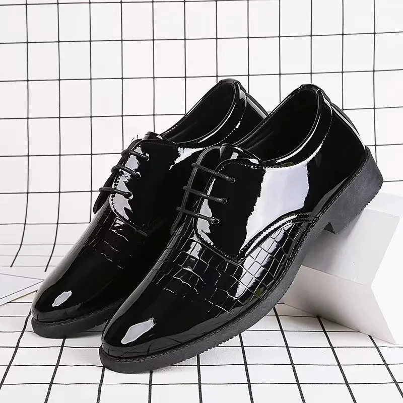 Men Leather Shoes Business Formal Fashion Leather Shoes Korean Style Casual Youth Versatile Men Leather Shoes 250730