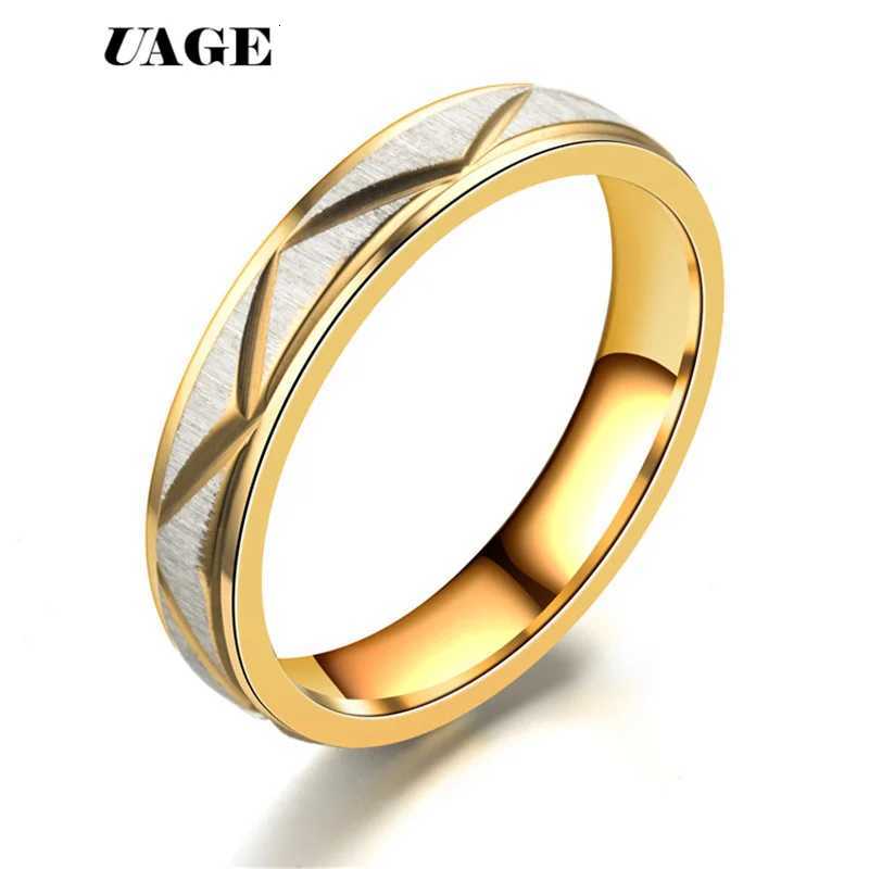 UAGE Simple Couple Titanium Steel Matte Wedding Rings for Women and Men Jewelry Anniversary Marriage Best Fashion Gift y250730