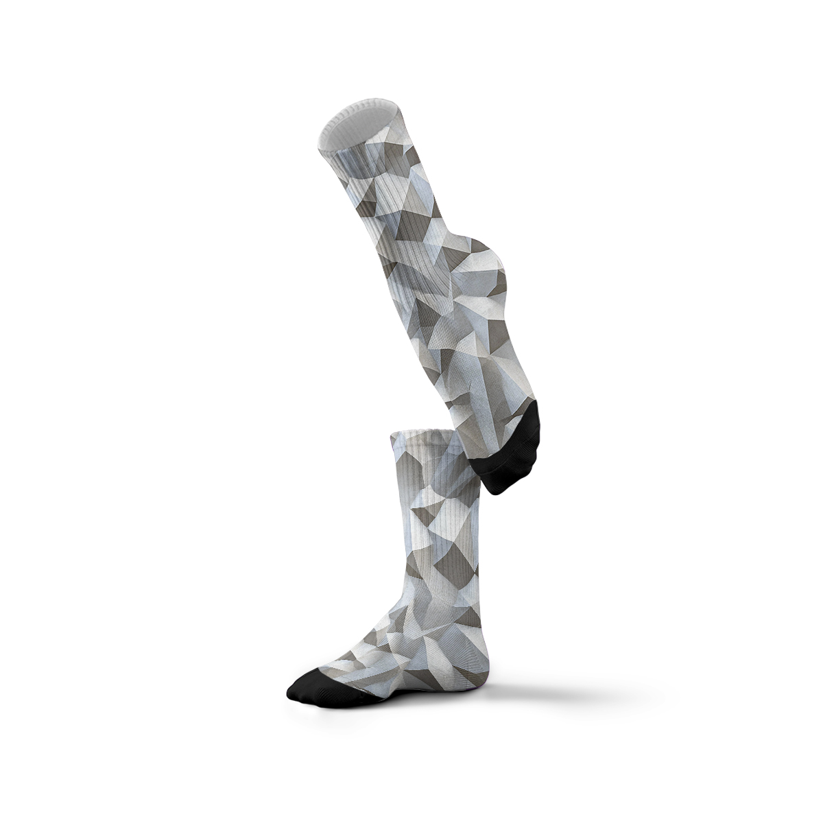 Geometric Triangle Pattern Unisex Tube Sock C118