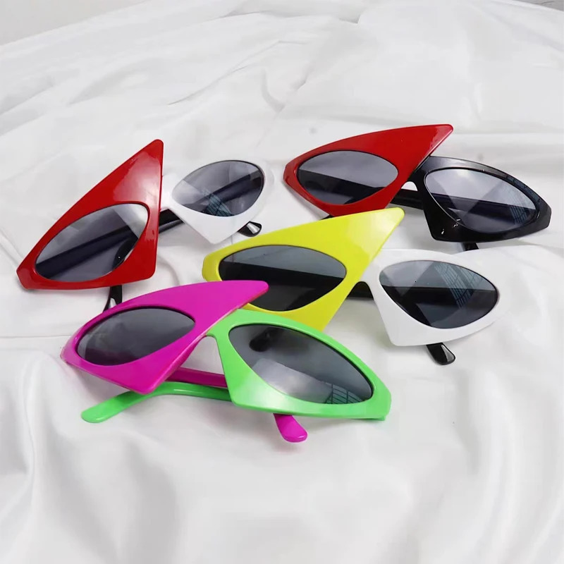 Vintage Green Red Glasses Fashion Women Men Fancy Party Festival Sunglasses Hip Hop Unique Y2K Roy Purdy Funny Shades UV400 250729