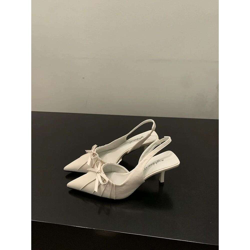 Summer designer shoes designer Slip On High Heel Women Sandals Fashion Butterfly-knot Singbacks Pumps Stripper Party Female Sandalias