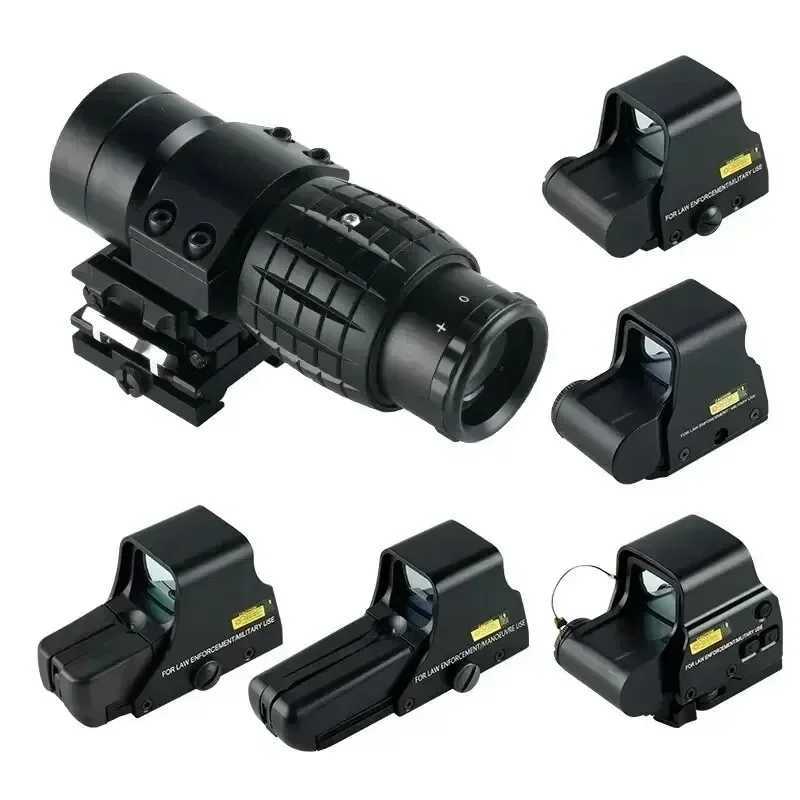 3X Holographic Scope 553 558 Tactical Optics Sight with Flip-up Mount Red Green Dot Sight for 20mm Rail Hunting Airsoft Scope R250730