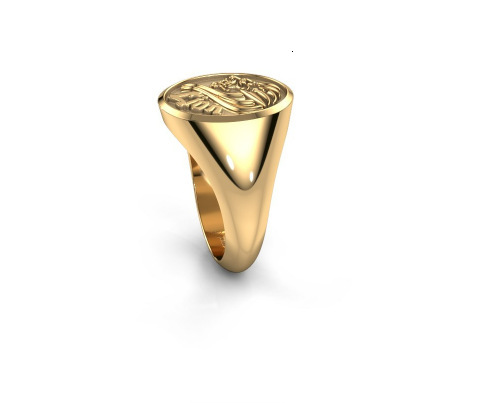 New Fashion Versatile Pattern Letter Oval Unisex Ring