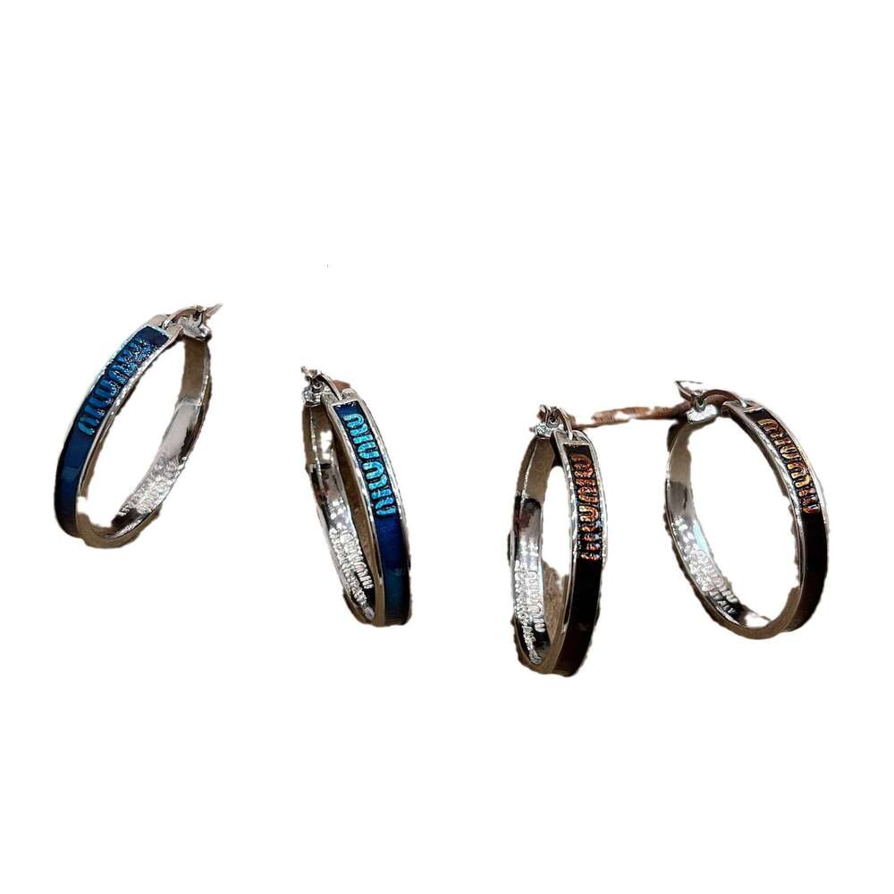 Letter Large Hoop Earrings for Women, Light , Niche Design, High-end Fashion, Elegant Hoops, Clips, Ear Accessories 74d