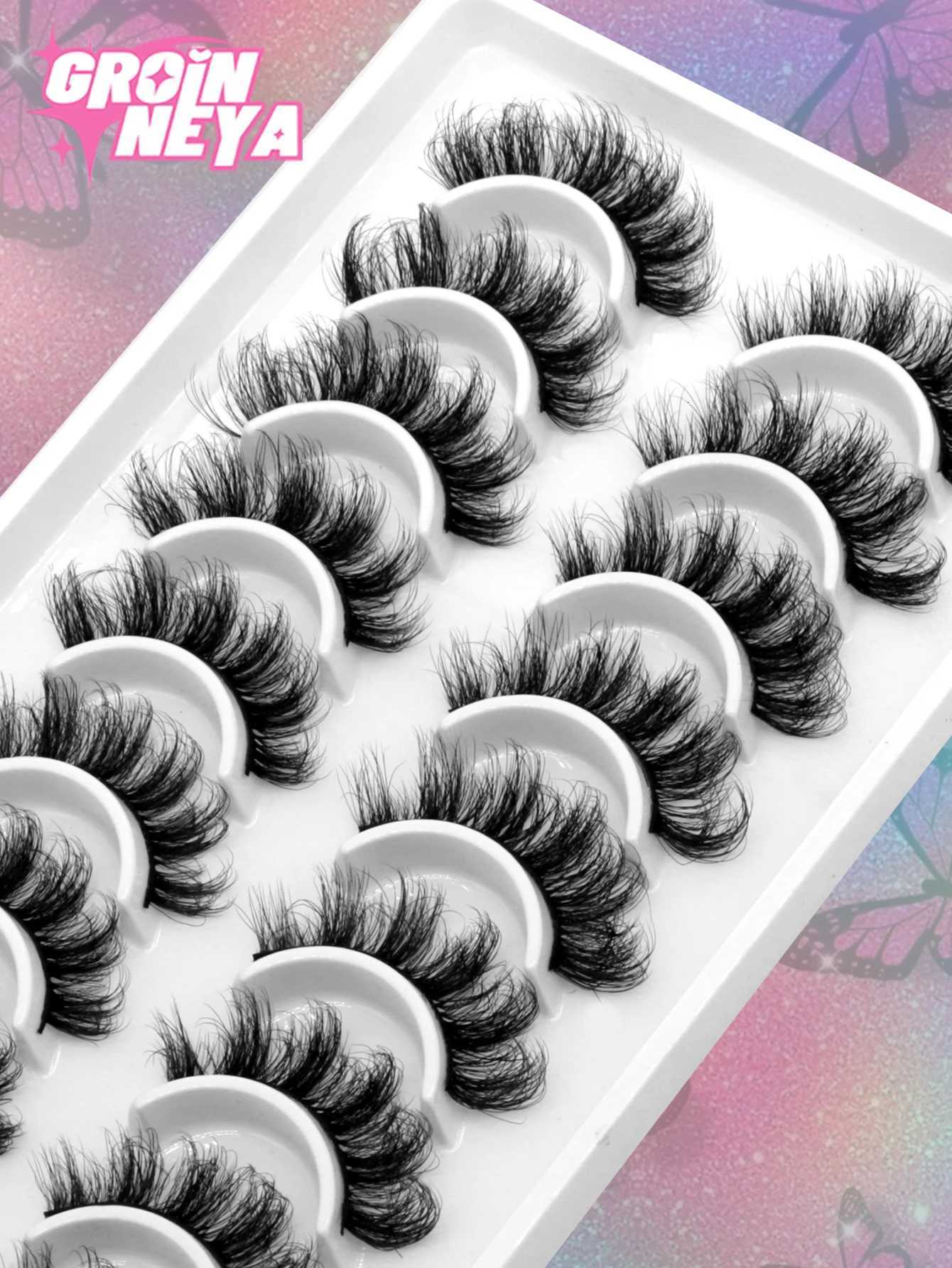 3D Fluffy Lashes Faux Mink Lashes Natural False Eyelashes Dramatic Volume Lashes Eyelash Extensions Makeup Z250730
