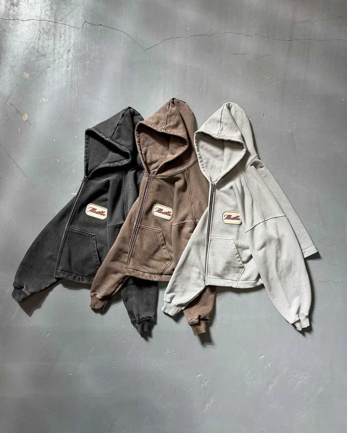 American Street Solid Color Casual Wear Cotton Comfortable Oversized Sweatshirt Men Two-Piece Harajuku Jogging Pants Sportswear XJ250731