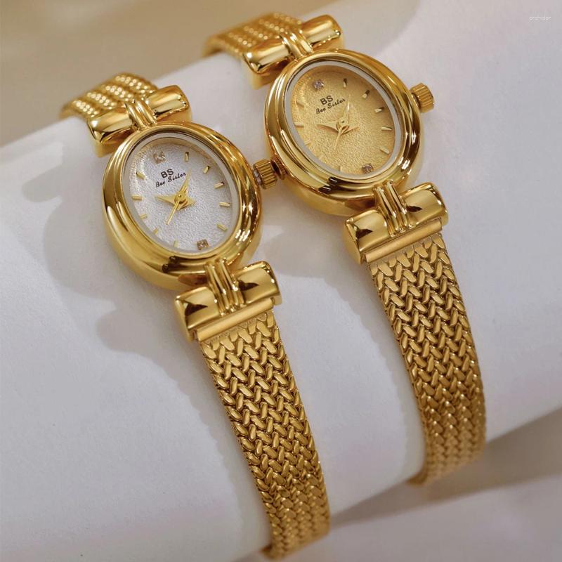 Women's Watches Bee Sister Luxury Woman Watch Casual Temperament Gifts Quartz Alloy Women Wristwatches