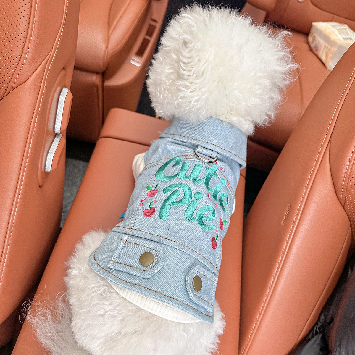 Sweetheart Pie Jacket Pet Clothes Dog Cat Anti-Hair Loss Summer Sleeveless Handsome Blue Traction Vest 250729
