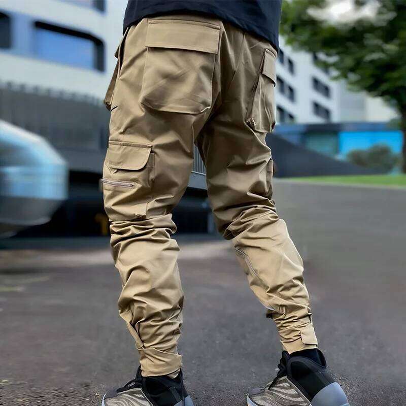 Men's Reflective Cargo Pants 2025 New Hip Hop Casual Joggers Trousers Multi-Pocket Men Sweatpants Streetwear Sports Pant M-3XL
