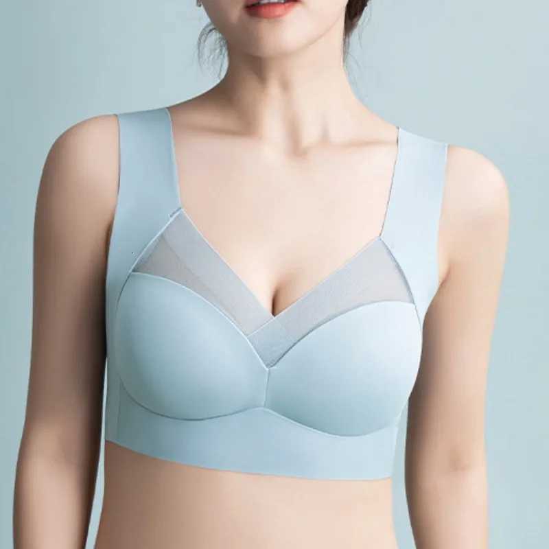 Women Top Bra Sexy Push Up Bra Seamless Ice Silk Underwear Women Wireless Ring Sleep Lingerie Fitness Sports Bralette Invisible Z250730