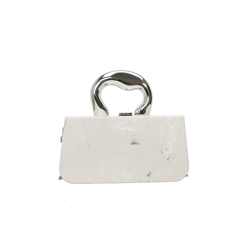 Acrylic Personalized Handheld Box for Women 2025 New Fashion Ice Crack Pattern Single Shoulder Crossbody Evening Bag ddmymoon