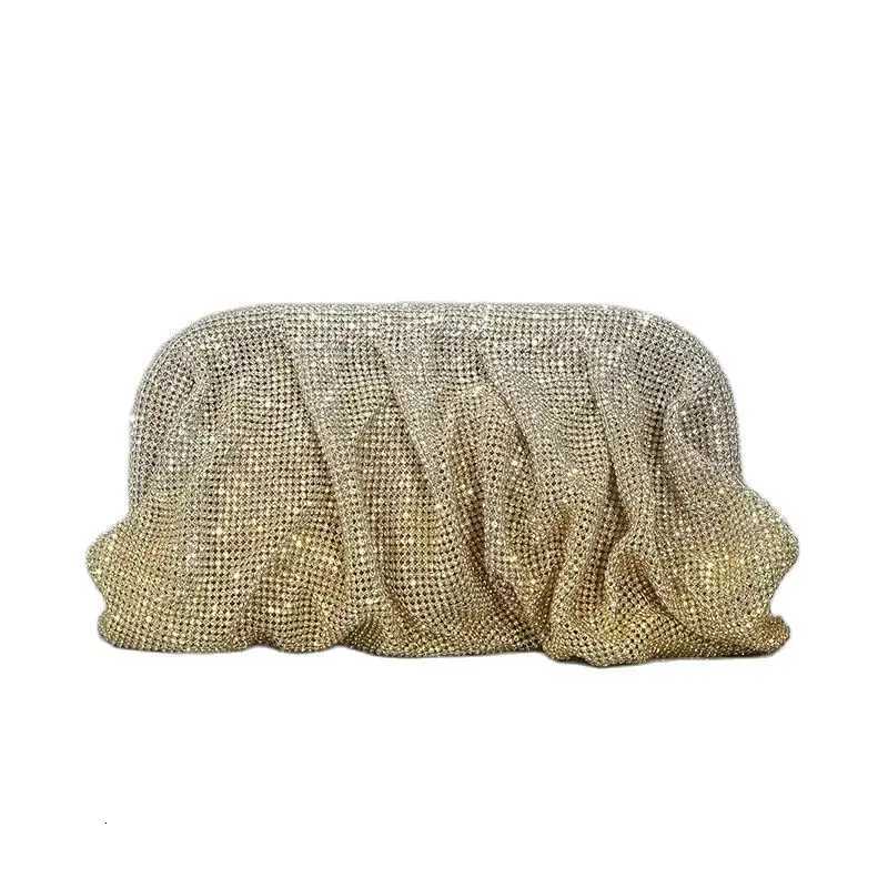 Wedding Party Clutch Purse Glitter Shiny Rhinestone Diamond Evening Bag Designer Womens Handbag Shoulder Crossbody Bag Y250730