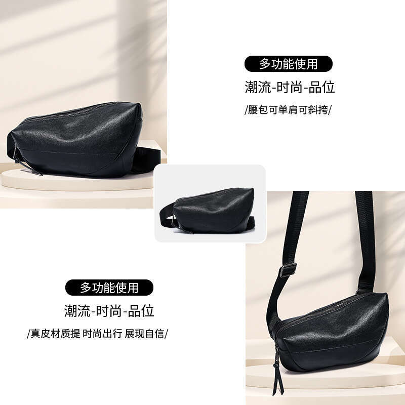 Leather Bag Men Bag Crossbody Bag Spring Top Layer Cowhide Single Shoulder Crossbody Men S High End Portable Chest Bag For Men