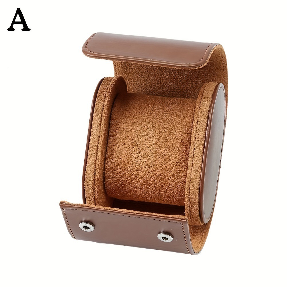 Watch storage box portable watch box PU three-position watch box dust-proof mechanical watch box travel watch bag 240912