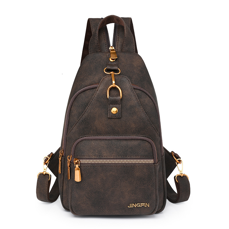 New Women's 2025 Retro Leisure Multi functional Large Capacity Shoulder Bag Designer Crossbody Bag