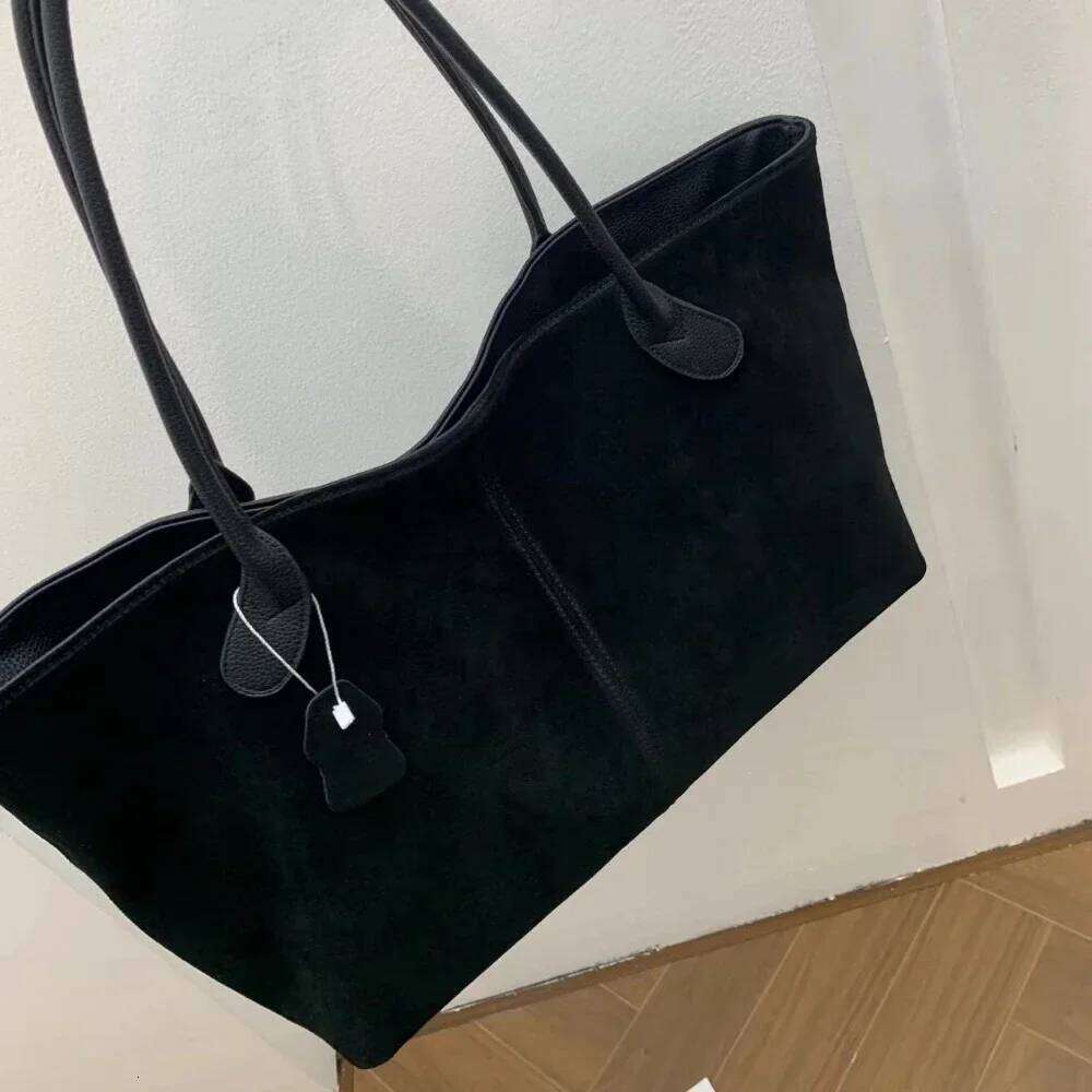 Motingsome Oversized Suede Patchwork Style 42cm Roomy Women Matte Cowhide Bag 2024 New Large Capacity Shopper Retro Tote