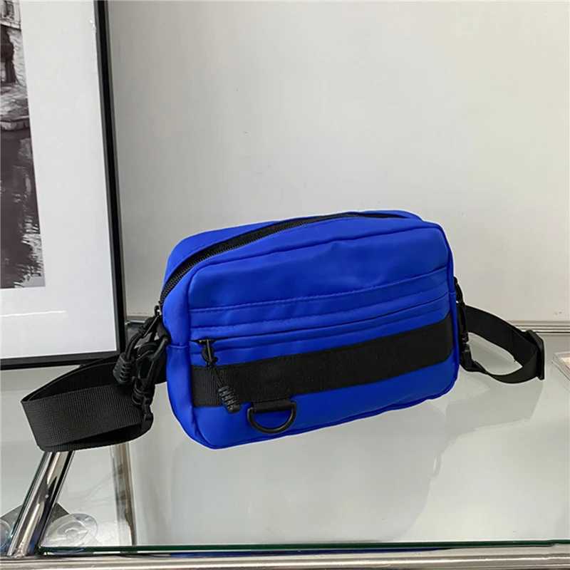 Casual Men Women Unisex Crossbody Bags Fashion Solid Color Couple Shoulder Bag High Quality Nylon Messenger Bag Handbags Y250730