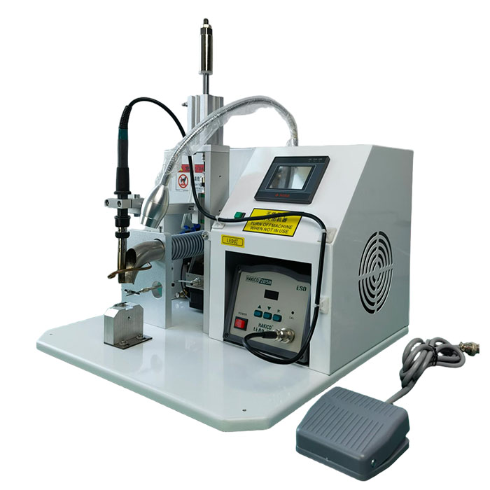 The portable automatic soldering machine is specially designed for soldering various small wires and serves as an ideal semi-automatic wire soldering 
