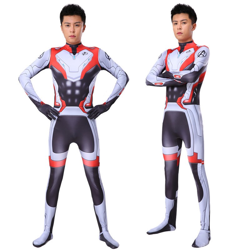 Children's sci-fi hero style quantum battle suit, one-piece tight-fitting suit, future warrior theme cosplay performance costume