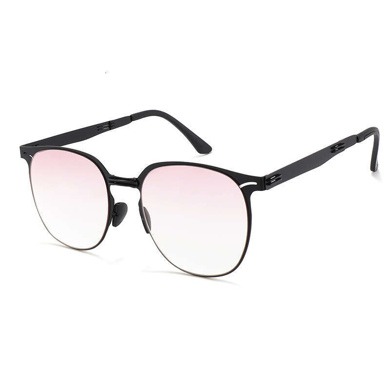 DHcollections 2025 Foldable Metal Sunglasses - UV400 Protection, Gradient Lenses, Portable & Stylish for Men & Women (6 Colors)